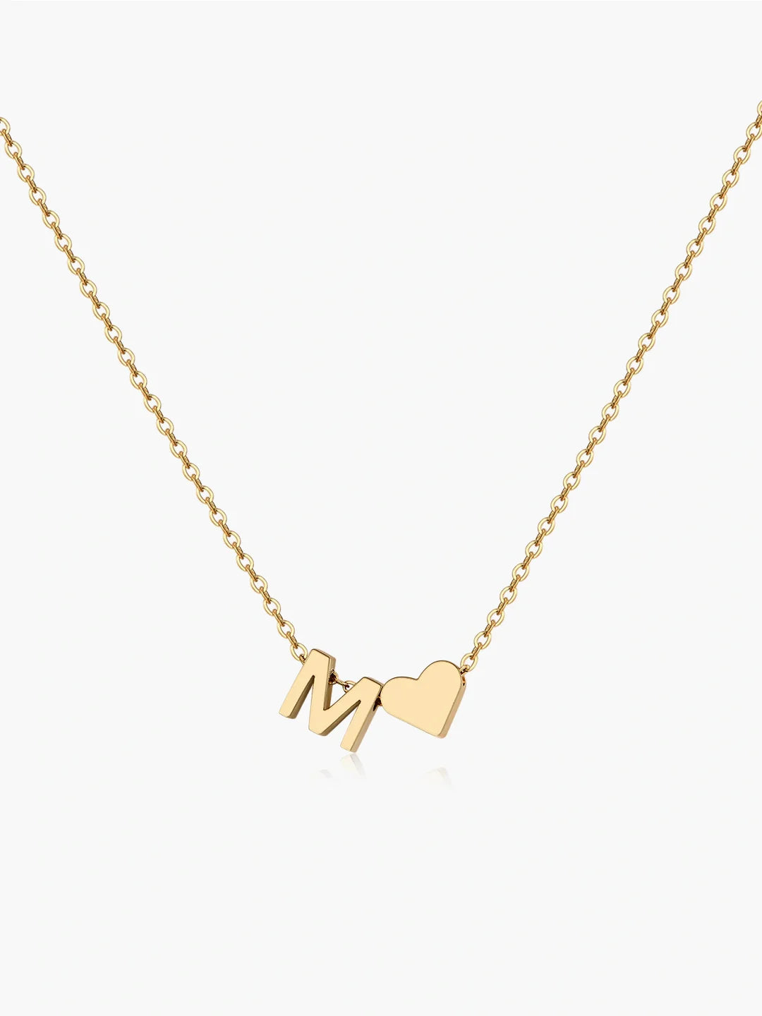 Heart Initial Necklace