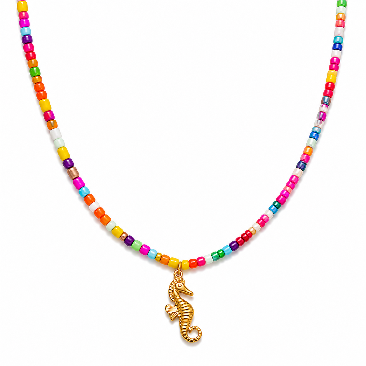 Seahorse Beaded Necklace