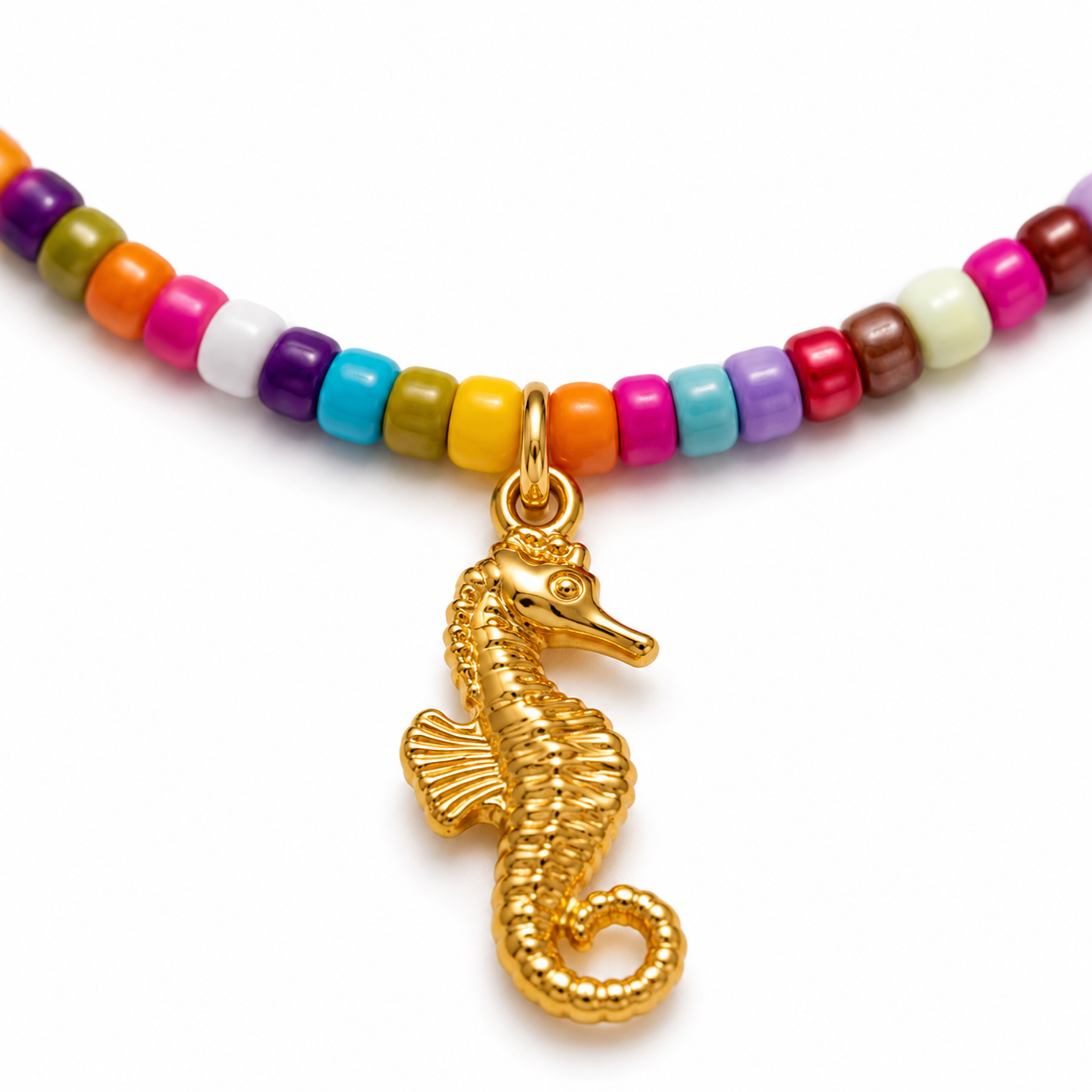 Seahorse Beaded Necklace