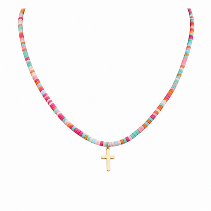 Beaded Cross Necklace